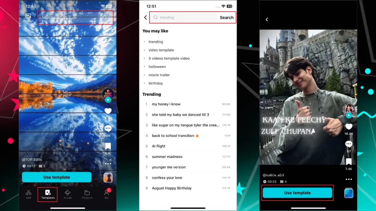 Stwórz pokaz slajdów na TikTok: Zdjęcia, szablony i CapCut