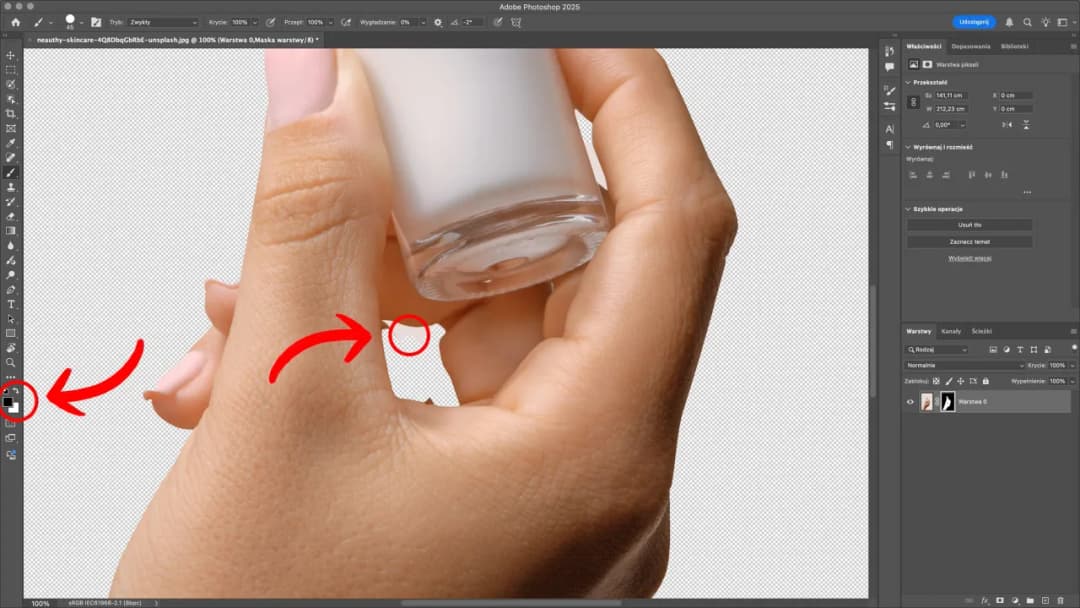 Usuwanie tła w Photoshopie: Od AI do precyzji. Poradnik.